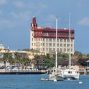 blueturtleatsea's tweet photo. Check out these cool photos of Blue Turtle with historic St. Augustine in the background. These were taken by fellow CSY owners teampalermo.svforever. If you look closely at the yellow dinghy, you can see Randy hanging over the water as he scrubbed to barnacles off the sides of https://t.co/niGW5WUqPi