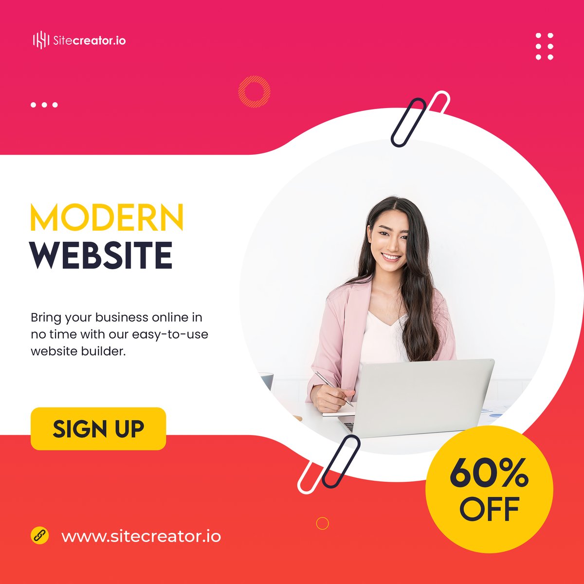 Sitecreator_io's tweet photo. UP TO 60%🤩 Don't miss out on our super deals!
Sitecreator is by far the easiest #website builder. Start by creating &amp; naming your business website. Choose the template that best suits your needs &amp; add your content🚀
Sign Up➡https://t.co/sIeu51upRJ 
#webdesign #startup #business https://t.co/1r6Os73zFr