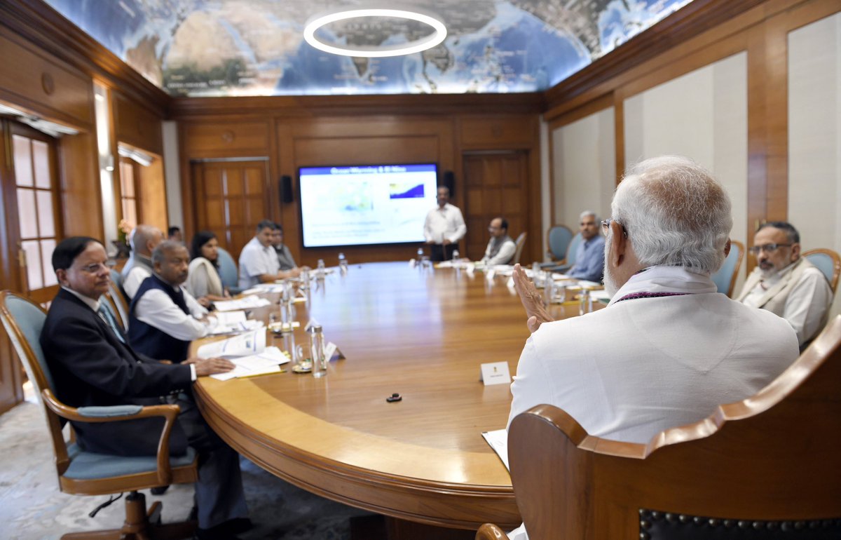 narendramodi's tweet photo. Chaired a meeting today to take stock of the preparedness for the upcoming summer including aspects relating to agriculture, augmenting medical infrastructure and disaster management apparatus. https://t.co/mhuwkqWFn0 https://t.co/9cTFW6qmgu