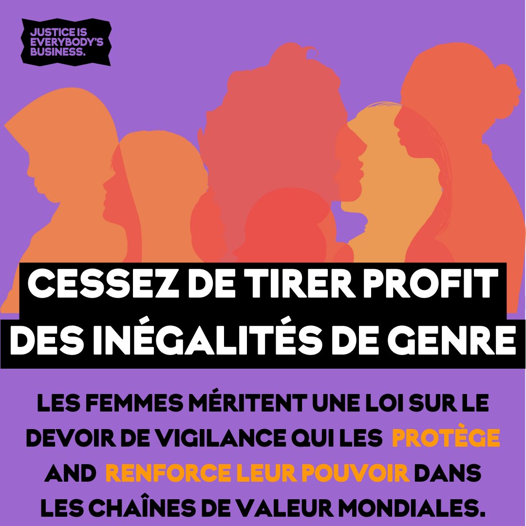 MaxHavelaarFr's tweet image. L&apos;exploitation des femmes dans les chaînes de valeur mondiales est intrinsèque. 
Pour être efficace, la directive🇪🇺sur le #devoirdevigilance doit reconnaître les risques encourus par les femmes. 
Lisez la déclaration complète signée par 140+ ONG : bit.ly/3ydHvhY