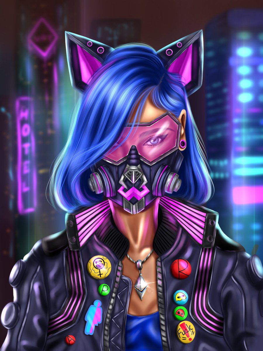 Cyberpunk girl 💜

0.06 $ETH

Link ⬇️

#NFTartists