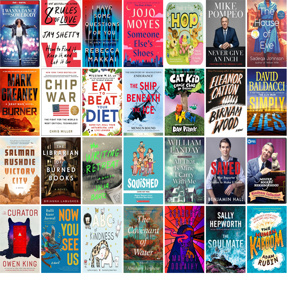 This week the Calvert Library has 222 new books and nine new movies.  New items include Whitney Houston, 8 Rules of Love, I Have Some Questions for You, It's OK to Be Angry About Capitalism, Someone Else's Shoes, Hop, and Never Give an Inch. wowbrary.org/nu.aspx?p=2779…