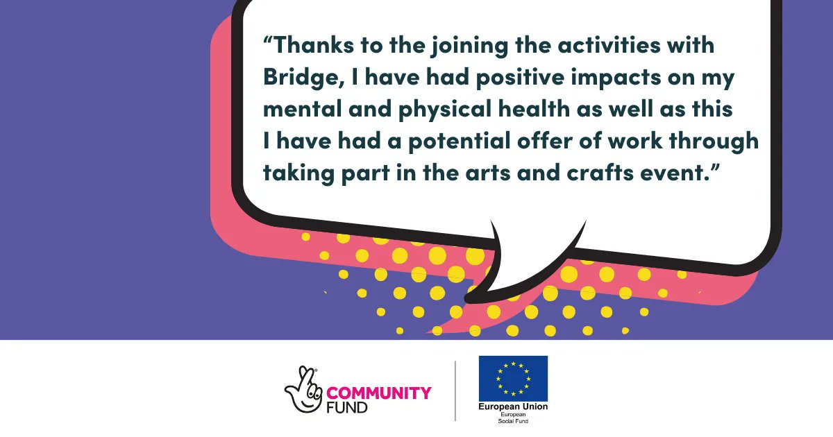 Our activities have gone from strength to strength. We are receiving fantastic feedback from those taking part in weekly sessions. Many come to Bridge without confidence or a sense of self worth, the activities are all about building confidence wellbeing and even basic fitness.