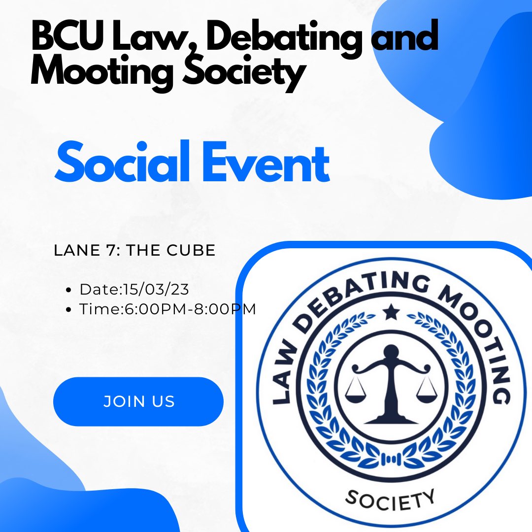 BCU Law, Mooting and Debating Society (@bculawsociety_) on Twitter photo 