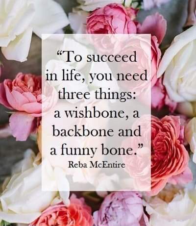 sfreemanauthor's tweet photo. To succeed in life, you need three things: a wishbone, a backbone and a funny bone.
#stephaniemfreeman #motivationalmonday #inspiringquotes #nktribecalledsuccess https://t.co/7iI2Qh1sQI