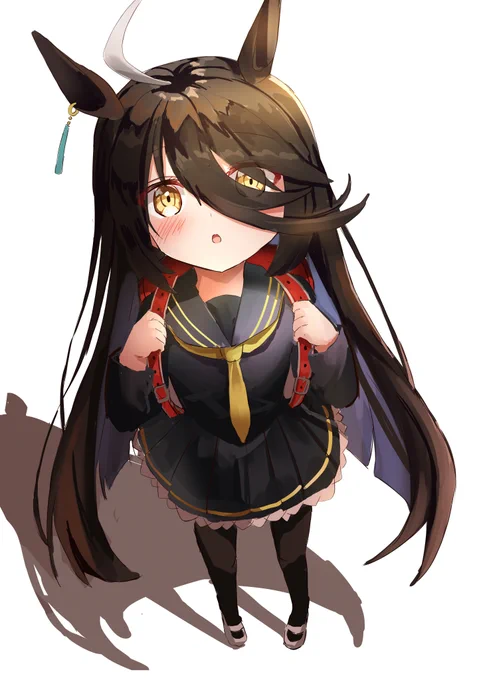 小学生カフェちゃん その1#ウマ娘 #マンハッタンカフェ 