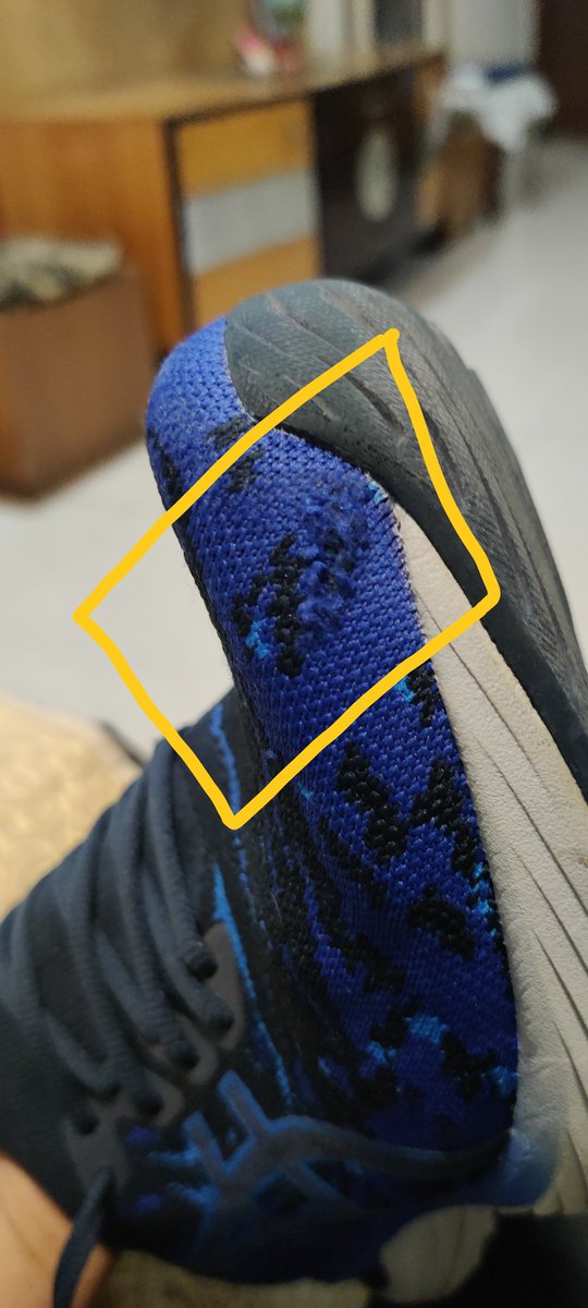 GeeteshSaraf's tweet photo. @ASICS_India bought shoes on 12th Jan. Sadly, got torn within a few days. Seems material defect. Co. denies replacement. 1st such experience. An Asics fan &amp; repeat cm, a sportsman. Why buy again when no value? https://t.co/9kGak5Lz6d