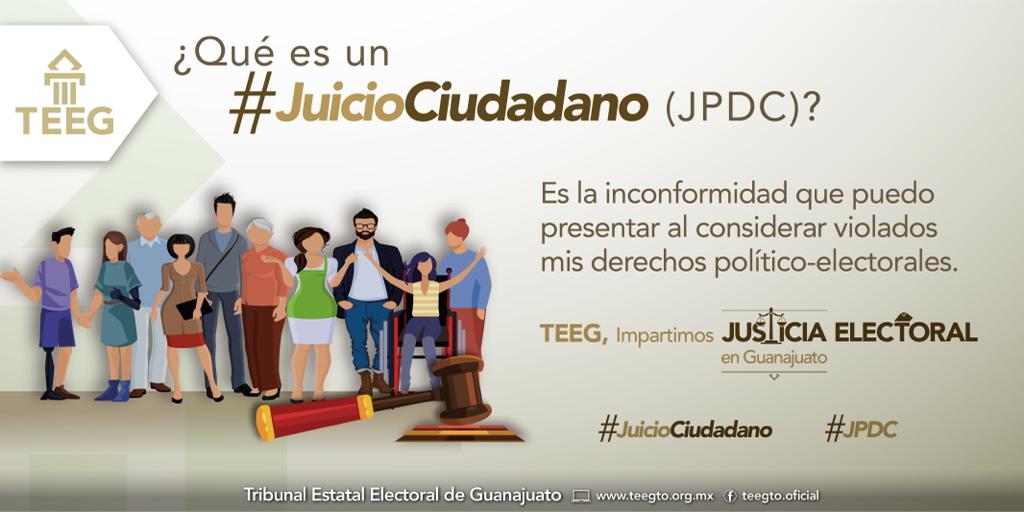 TEEGTO's tweet photo. ¿Conoces el #JuicioCiudadano que puedes presentar ante el #TEEG para defender tus derechos político-electorales? 📄
🗳️ Es muy fácil, descarga el formato aquí 👉🏽 https://t.co/DdnDlf23sv
#JPDC #JuicioCiudadano https://t.co/pNIoloEXfJ