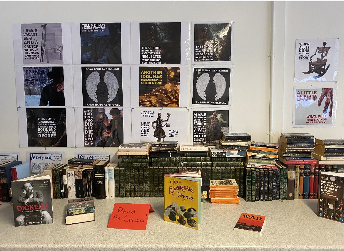 HHS_Reading's tweet photo. Exciting new delivery for our ‘Read the Classics’ library including Ackroyd’s Dickens and Priestley’s Edwardians
#ReadTheClassics #ReadingForPleasure 📚 https://t.co/4HMRmi3RDn