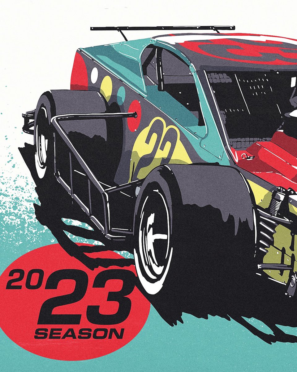 luecreates's tweet image. Hot off the press!

Official tee of the 2023 @SMARTMods_ Tour presented by @paceomatic. Make sure you grab one at their next race!

#smartmods #shorttrackracing #racing #motorsportart #illustration #procreate #vector #shorttrack