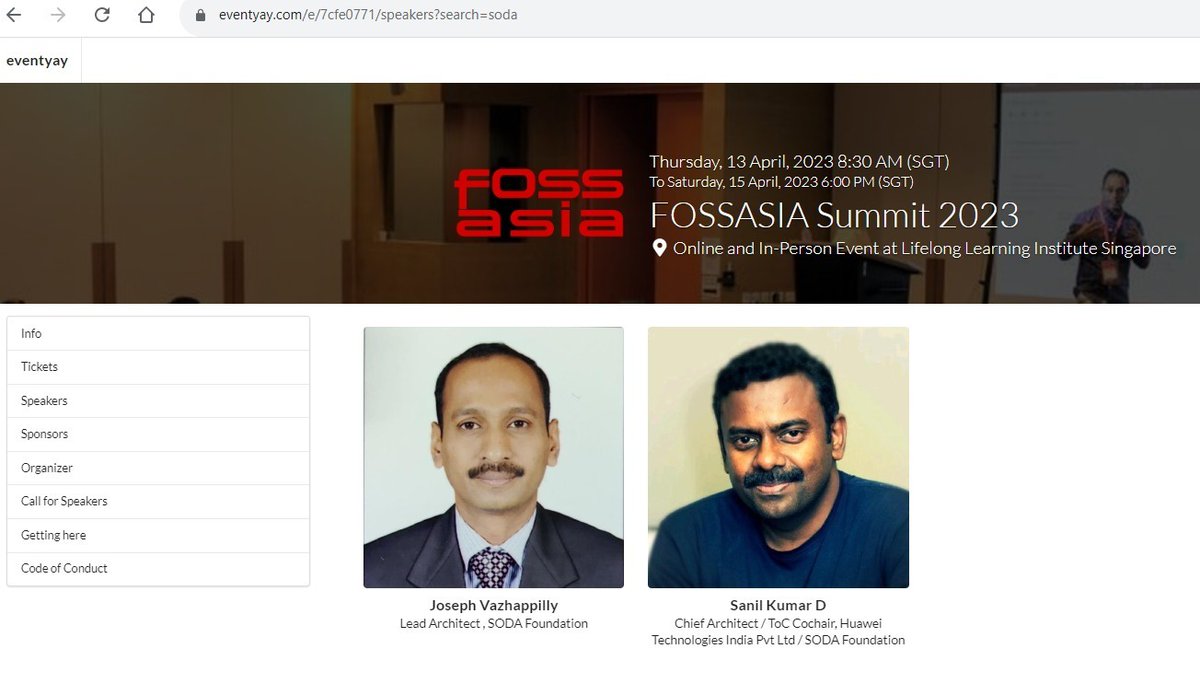 Excited to be part of <a href="/fossasia/">FOSSASIA</a> summit 2023, Singapore! Our talk has been accepted :)
Joseph and I will be discussing on Kubernetes specific storage Monitoring and Observability 

Hope we can interact and collaborate in #opensource through <a href="/sodafoundation/">SODA Foundation</a>