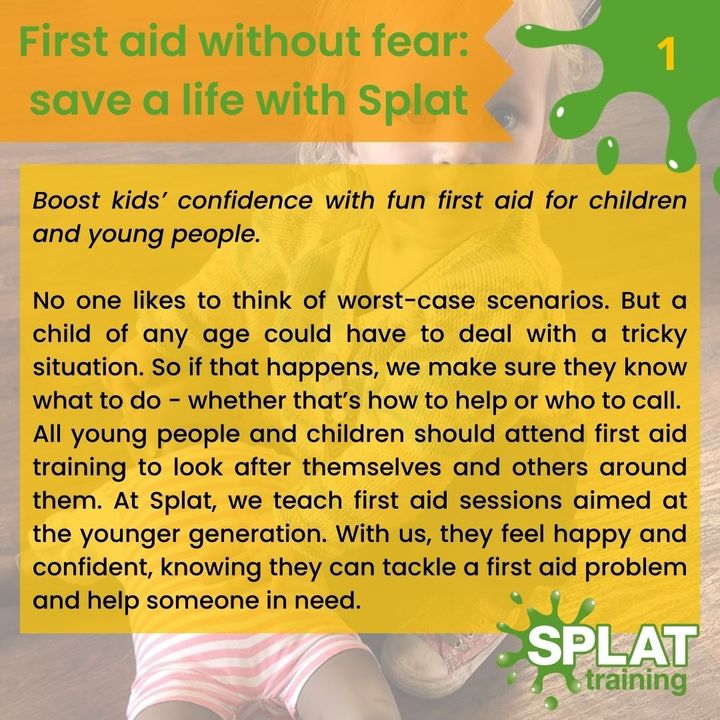 splattraining's tweet photo. Teaching children first aid is so important!
There are a lot of times when they may be the only ones available!
#firstaid #firstaidtraining #training #emergency #emergencyfirstaidatwork #firstaidatwork #firstaidtrainer #splattraining #firstaidtips
https://t.co/S7a2CMk6Es https://t.co/zDDOQPdKP7