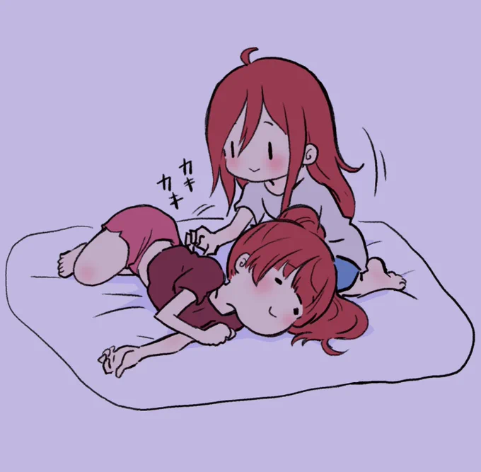 マリン船長を掻いてあげるお姉ちゃん。#マリンのお宝 