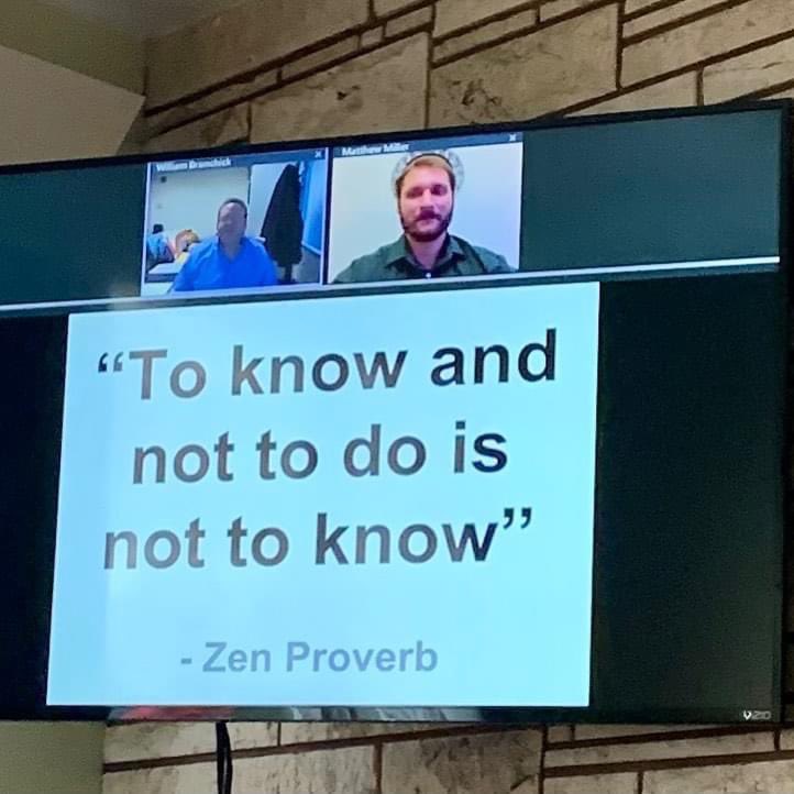 While watching an online sub-to creative finance course taught by attorney Bill Bronchick, the facilitator put this so well! “To know and not to do is to not know”

Knowledge is only valuable when it is put into action. 

#alwayslearning #subto #creativefinance #realestate
