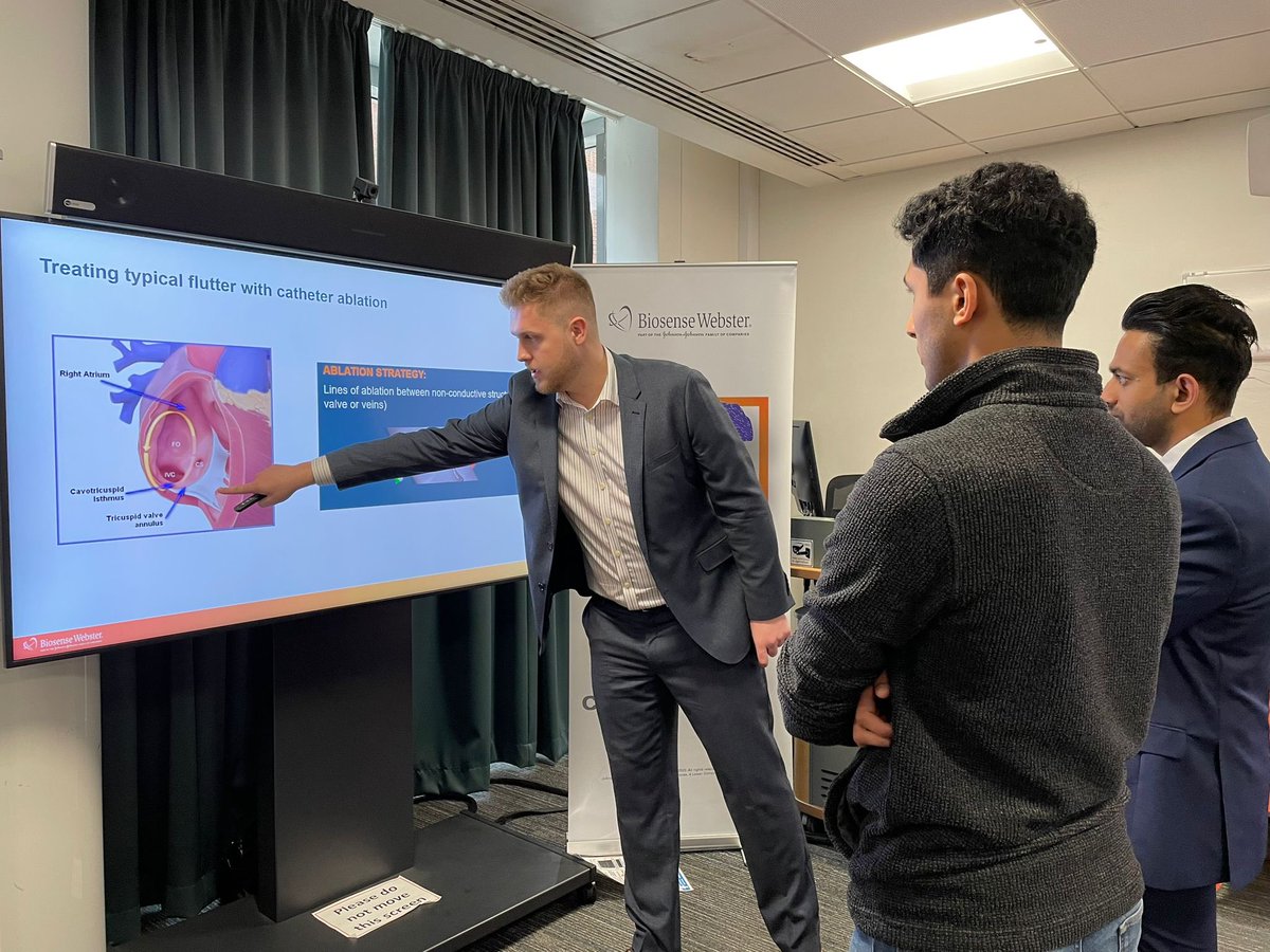 It was great to be invited to present at the British Undergraduate Cardiovascular Association 9th annual conference representing @BiosenseWebster. We presented a guess the ECG clinical workshop alongside an introduction to our tech including QDOT, octaray and ICE.