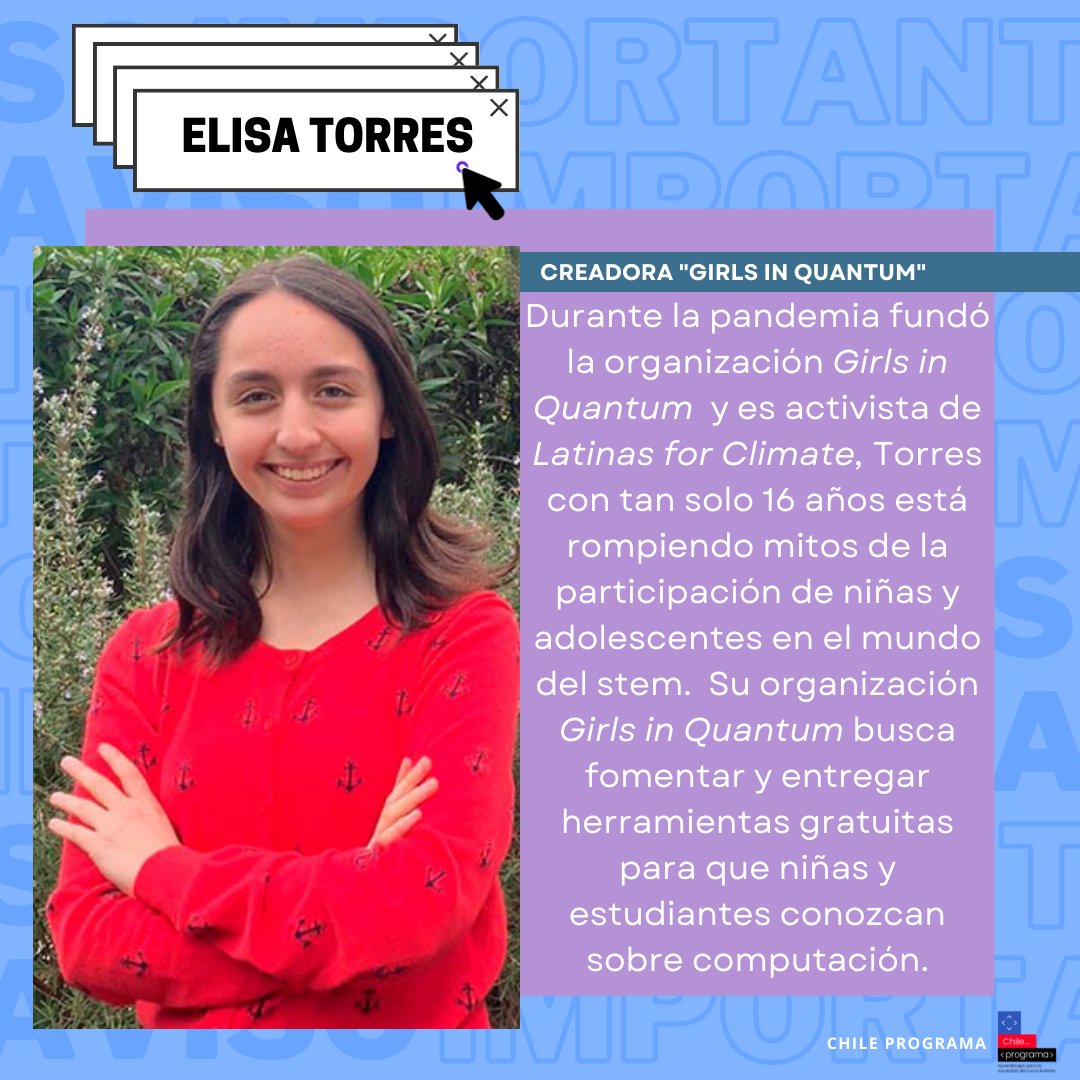 Chile_Programa's tweet image. 💻Comenzamos una importante semana en conmemoración al mes y #día de la #mujer, por esto hoy queremos destacar a diversas chilenas que la llevan en #stem.  Conoce sus nombres acá 👇