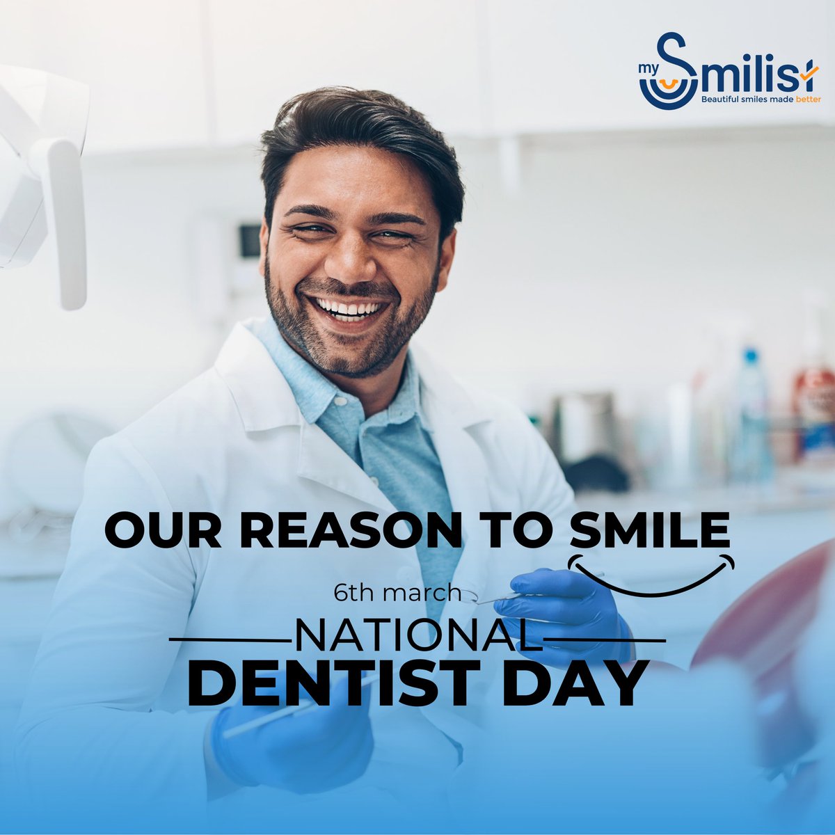 MySmilist's tweet photo. On this dentist day brush off all your worries and brighten you day with a sweet smile. Happy dentist day to all. 😄🦷

#dentistry #dentist #dental #smile #teeth #dentista #odontologia #dentalcare #cosmeticdentistry #tooth #dentistryworld #orthodontics #dentalphotography https://t.co/h5rDwFNRcf