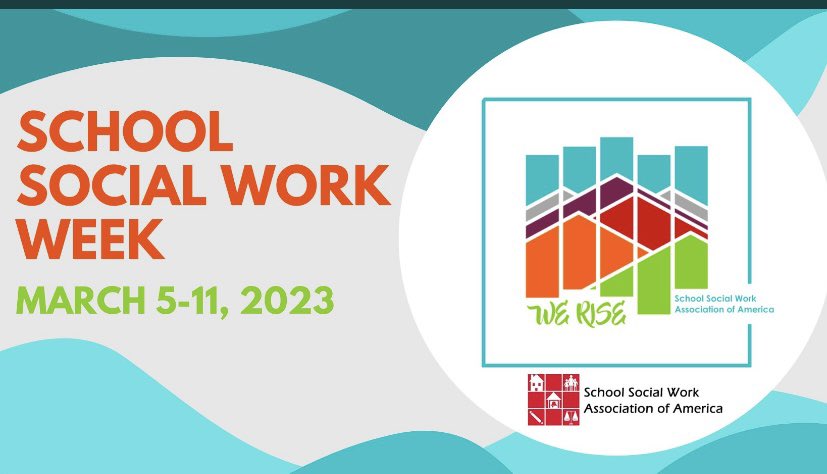 Happy School Social Worker Week to our school social worker colleagues!  Thanks you for all that you do to help students, families, staff, schools and communities rise!  #SSWWeek2023