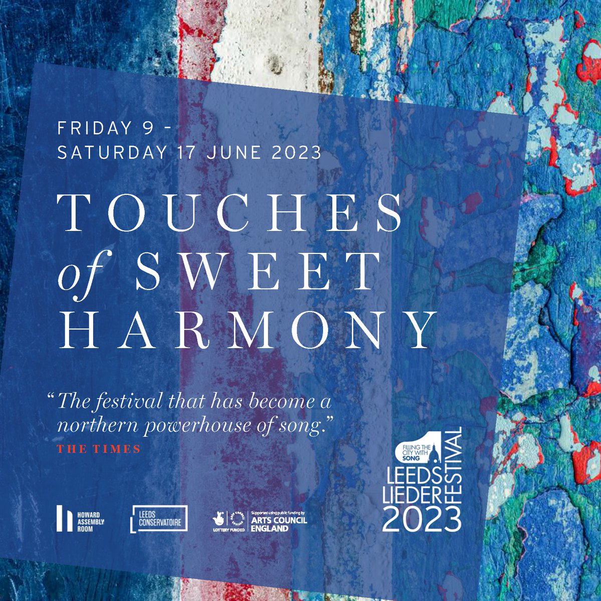 Leeds_Song's tweet photo. 🎼 Touches of Sweet Harmony 💫
The 2023 Leeds Lieder Festival takes place 9 - 17 June
Priority booking for Friends of Leeds Lieder is open now via @LeedsMusicDrama, tel. only: 0113 222 3434
Tickets go on general sale 13 March
View the brochure:
https://t.co/4cdrU4CQ3J
#LLF23 https://t.co/mAMfuBHhhl