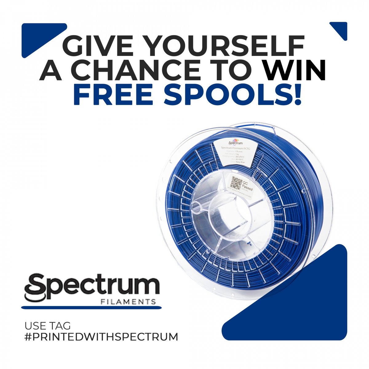 Share your print &amp; win! 🏆 
We are happy to announce our new competition. Every month we choose the best prints of the month and award their creators with free filament spools or 5Packs. 
➡️Post your print on Instagram using hashtags #printedwithspectrum &amp; #spectrumfilaments