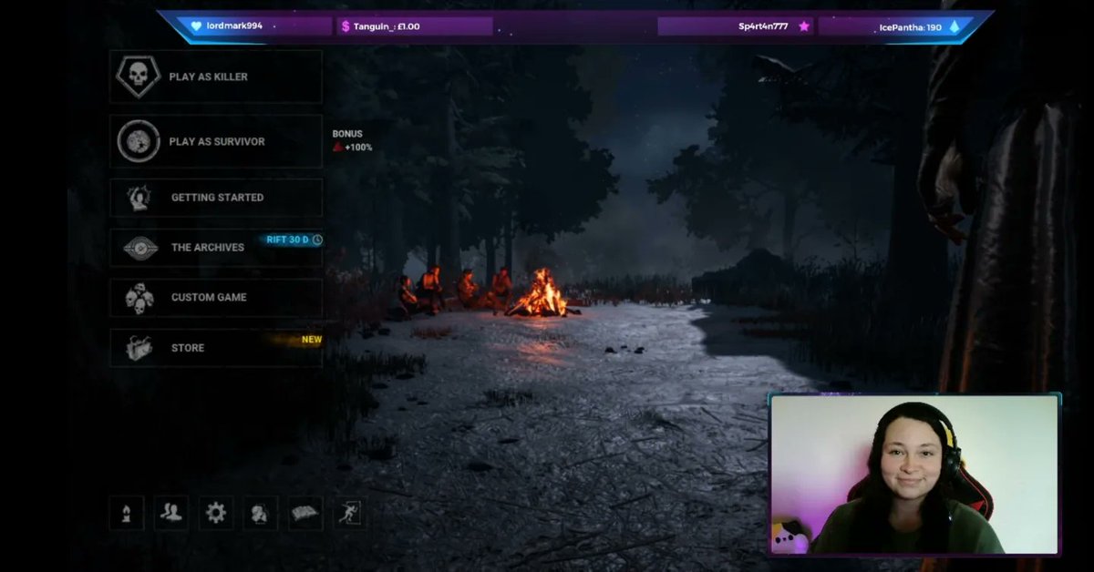 Stace73bgaming's tweet photo. Was great to be back yesterday streaming on #twitch 💜 #dbd #gamergirls #TwitchAffilate https://t.co/1ZgXiXDzF6