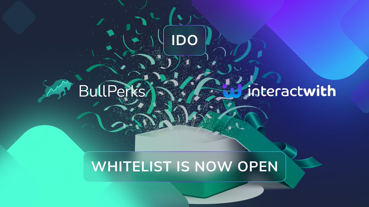 ♾ Don't miss an amazing opportunity to win a guaranteed Copper Bull allocation!

Join the whitelisting campaign NOW to secure your spot in the upcoming <a href="/_InteractWith/">InteractWith</a> #IDO deal!

➡️ Join the #whitelist: gleam.io/0gd4d/interact…
⏳ Deadline: March 14