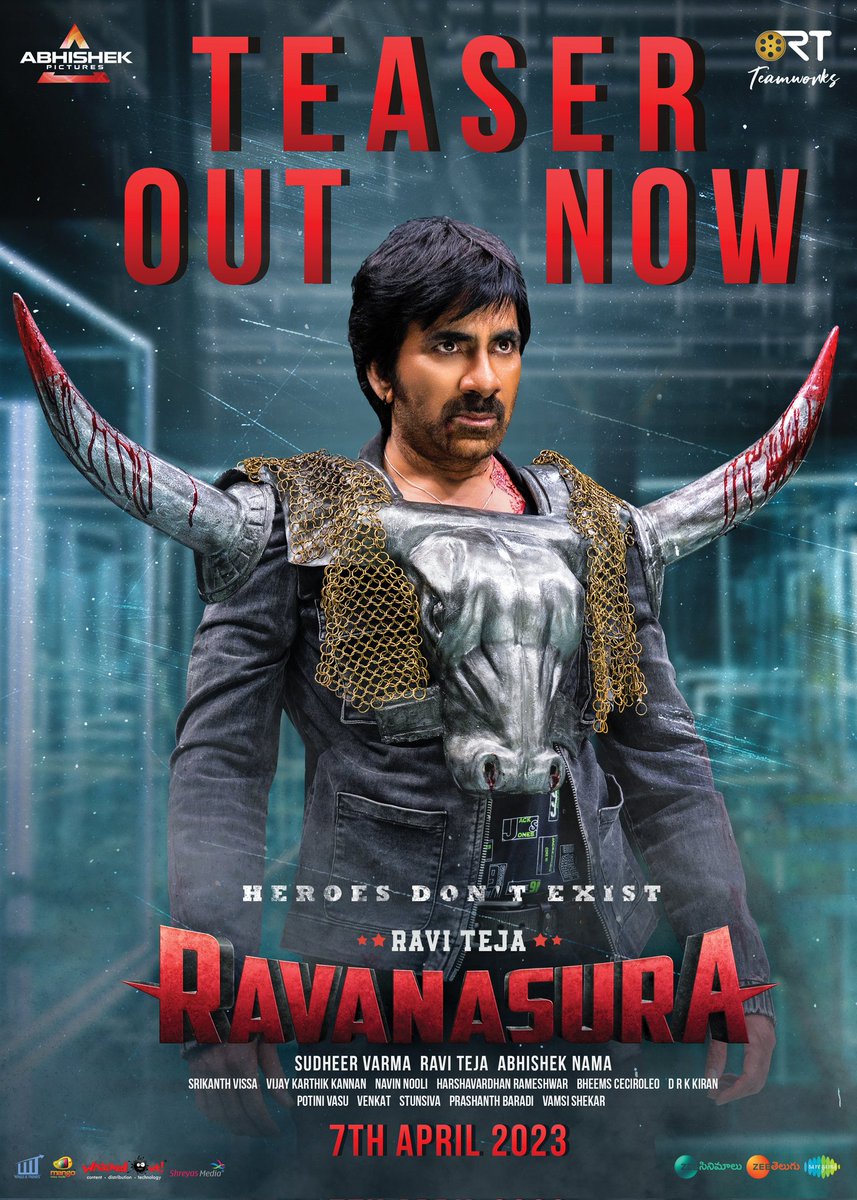 Ravi Anna Mass Festival is Loading.. 
The #RAVANASURA world 🔥

Here’s the #RavanasuraTeaser

- youtu.be/6DcPh88Wwsg

Waiting for April 7th
#RaviTeja #MassMaharaja #RavansuraMovie