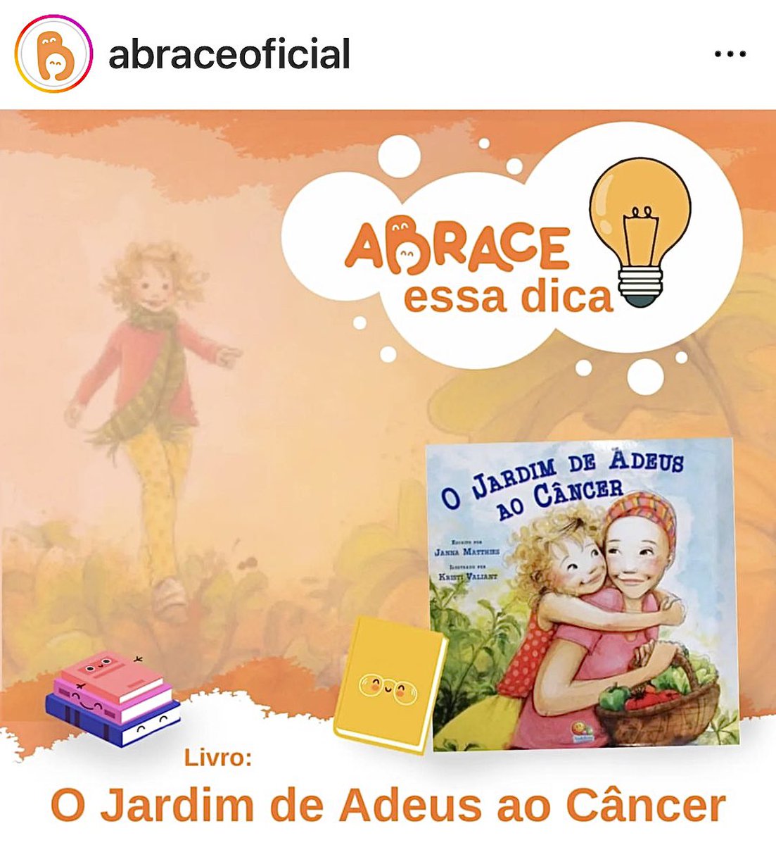 Janna Matthies (@jannamatthies) on Twitter photo 🇧🇷 The Goodbye Cancer Garden in Portuguese, this post by a cancer support nonprofit in Brazil, <a href="/AbraceOficial/">abrace.oficial</a>. Pub’d by Todo Livro 💗
#cancerbooksforkids
#booksthatheal
<a href="/KristiValiant/">Kristi Valiant</a> <a href="/AlbertWhitman/">Albert Whitman & Co.</a> 🇧🇷 The Goodbye Cancer Garden in Portuguese, this post by a cancer support nonprofit in Brazil, <a href="/AbraceOficial/">abrace.oficial</a>. Pub’d by Todo Livro 💗
#cancerbooksforkids
#booksthatheal
<a href="/KristiValiant/">Kristi Valiant</a> <a href="/AlbertWhitman/">Albert Whitman & Co.</a>