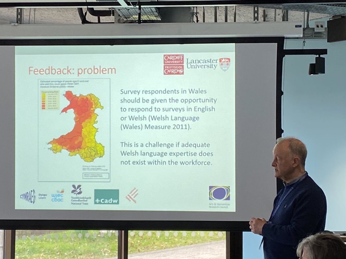 Mae’r gynhadledd ⁦<a href="/Swansea_AppLing/">SU Applied Linguistics</a>⁩ #lexicalstudies 2023 wedi dechrau gyda  ⁦<a href="/JacAbertawe/">Steve Morris 🏴󠁧󠁢󠁷󠁬󠁳󠁿🇵🇹🇪🇺</a>⁩ a’r prosiect newydd #Cymraeg free text, gan ddefnyddio corpws Cymraeg ⁦<a href="/CorCenCC/">CorCenCC</a>⁩ - diolch mawr i <a href="/nottyknight/">Dawn Knight</a>