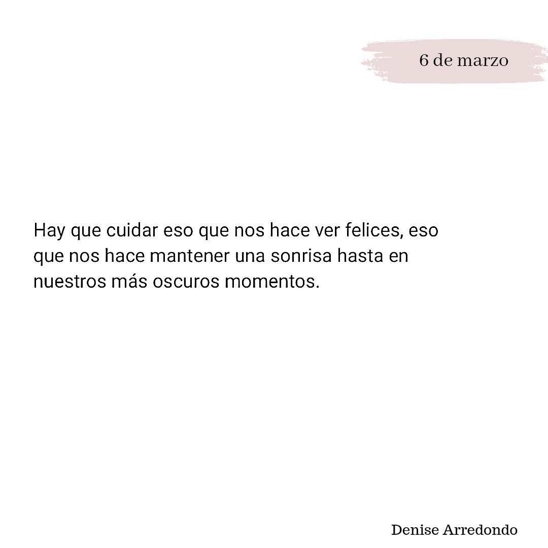 6 de marzo 💜