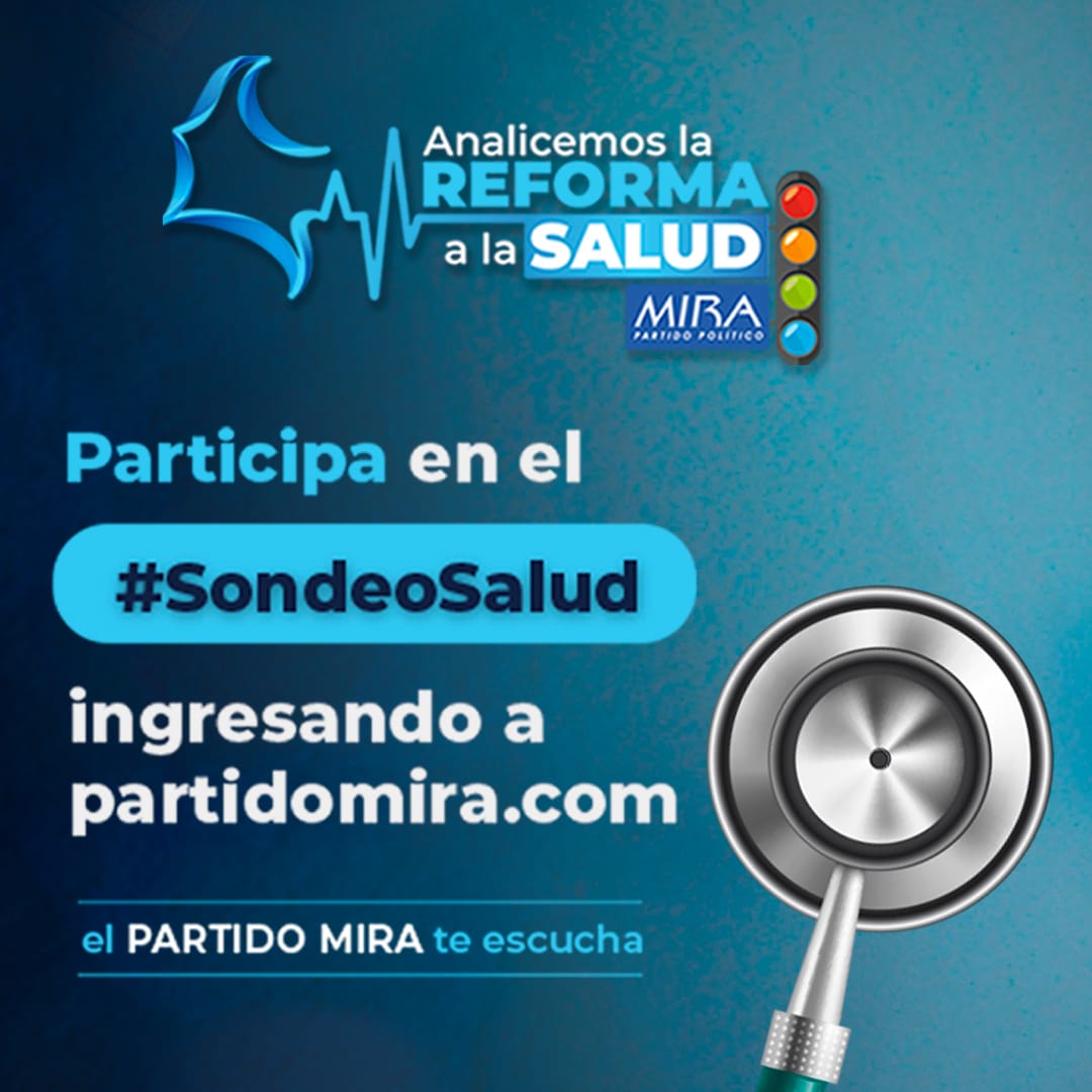 LeidyJ1972's tweet photo. Tu opinión es muy importante para el @PartidoMIRA por eso te invita a que participes en el sondeo https://t.co/2FDOAjuqF5 y juntos analicemos la reforma a la salud🚦#SondeoSalud https://t.co/7gzxNYNiap