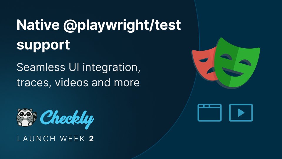 checklyHQ's tweet image. If you’d like more details on the GA of native @playwrightweb Test support, @jan_grz wrote a detailed blog post with extra info. 🎭✍️
Blog post link below! 👇
blog.checklyhq.com/announcing-gen…
#playwrightweb #monitoring #SRE #testing