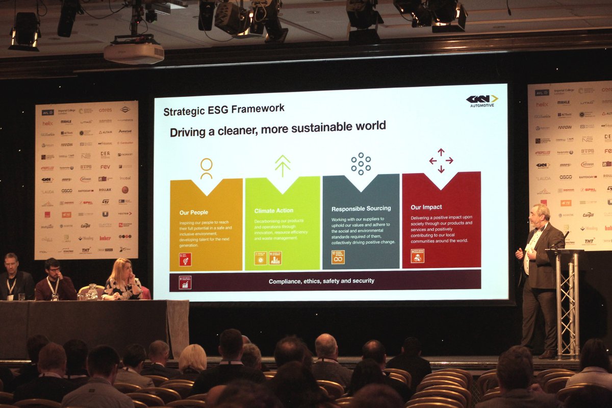 GKN__Automotive's tweet image. Last week, Sean Worrall from our Abingdon Innovation Centre impressed crowds at the #FuturePropulsionConference as he spoke about managing challenges in today&apos;s industry, electrification trends for the company, and ESG.