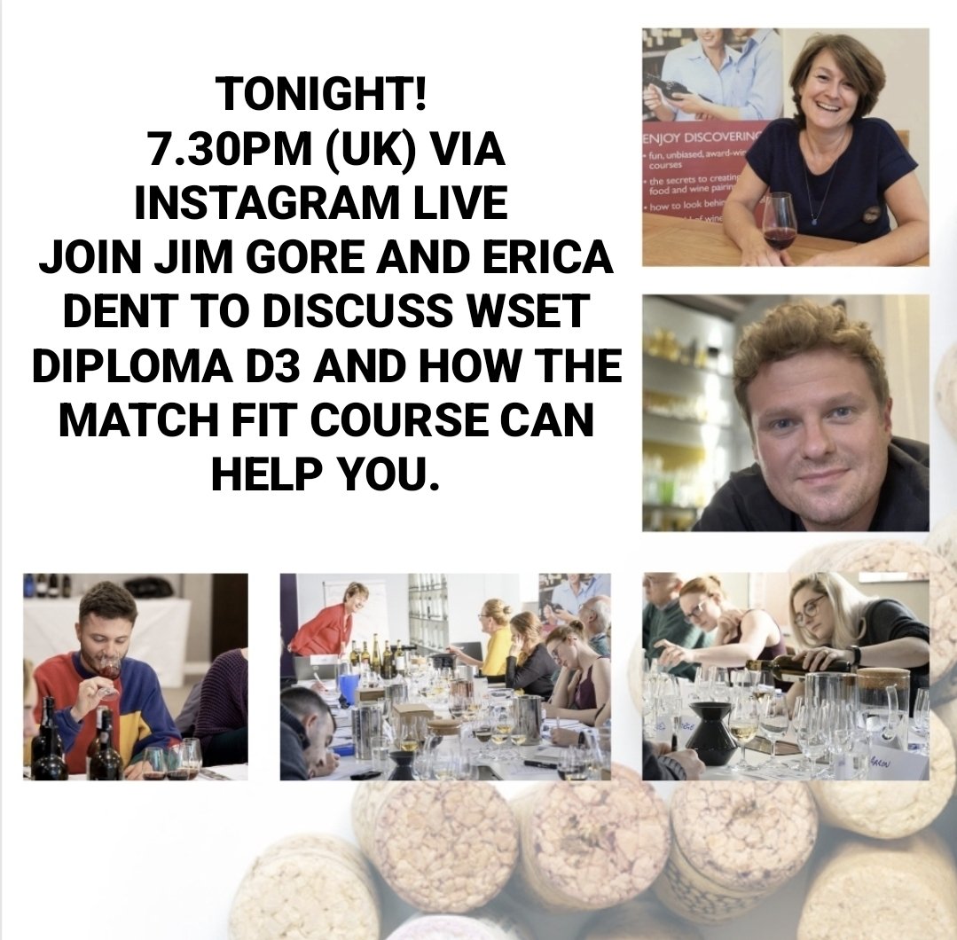 Studying for your #WSETDiploma and feel like you need some support with D3 theory? This evening live on Instagram at 7.30PM, @burgundywineman and I will be discussing our D3 Theory preparation course and answering any questions you might have. Please join us! #diplomaD3 #WSET