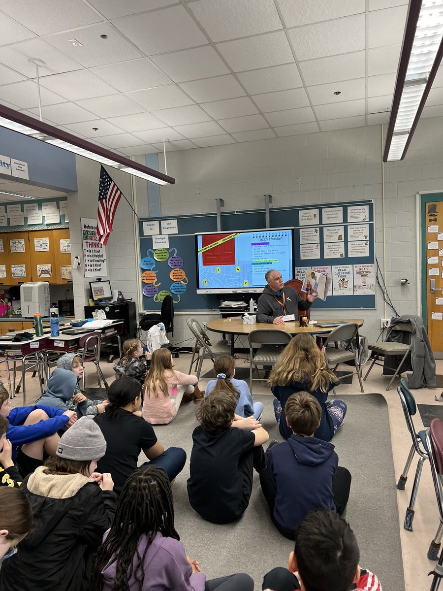rlfreedm's tweet photo. Thanks for former #Agent10’s dad for coming to read to the #jjsecretagents for the I Care program. We were enriched today!! @iameblewis https://t.co/MEB7yh5RA6