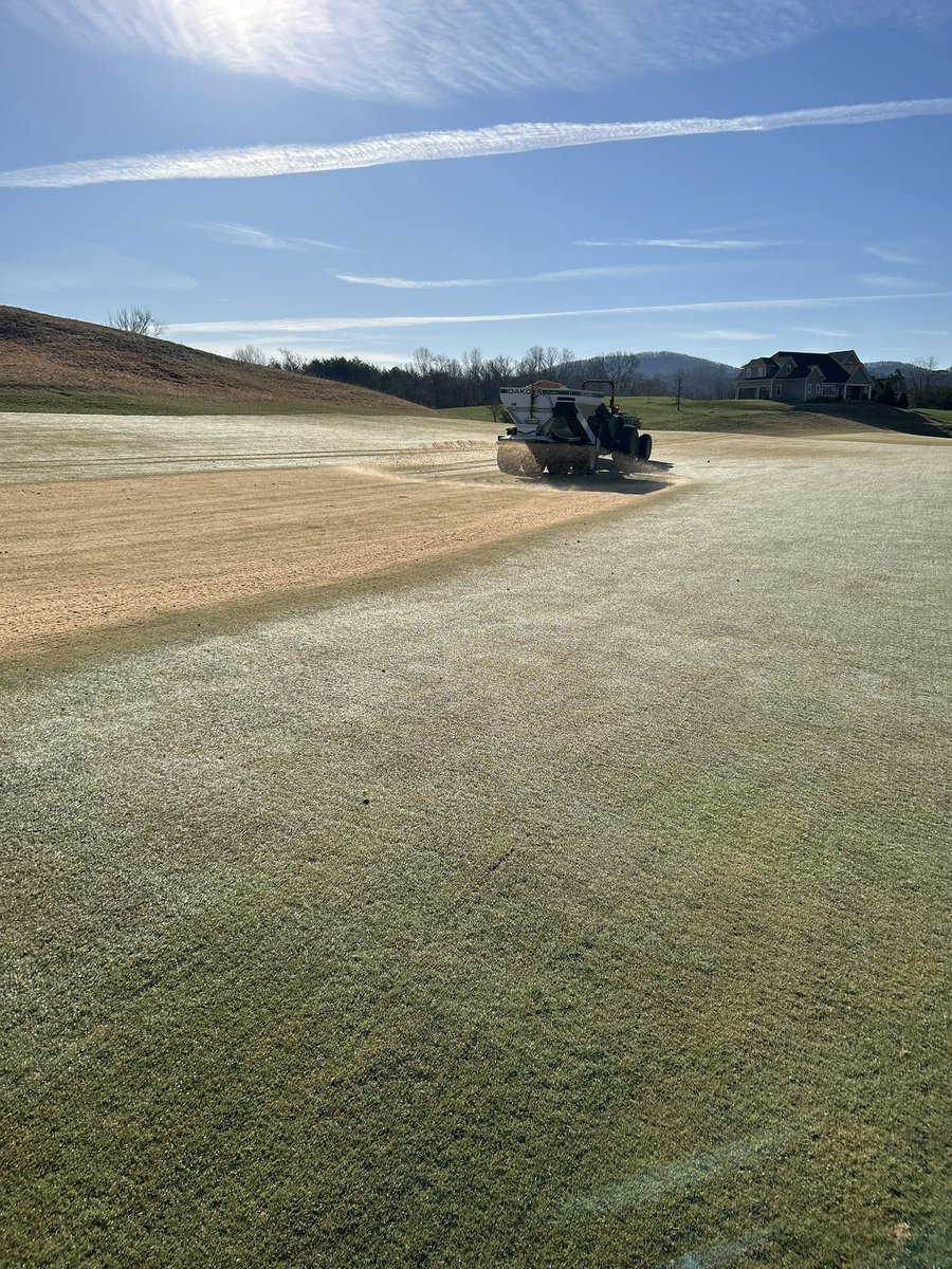 SBallAgronomy's tweet photo. Beautiful week to shred some turf!  @ballyhackgolf https://t.co/mTmPe02ERM
