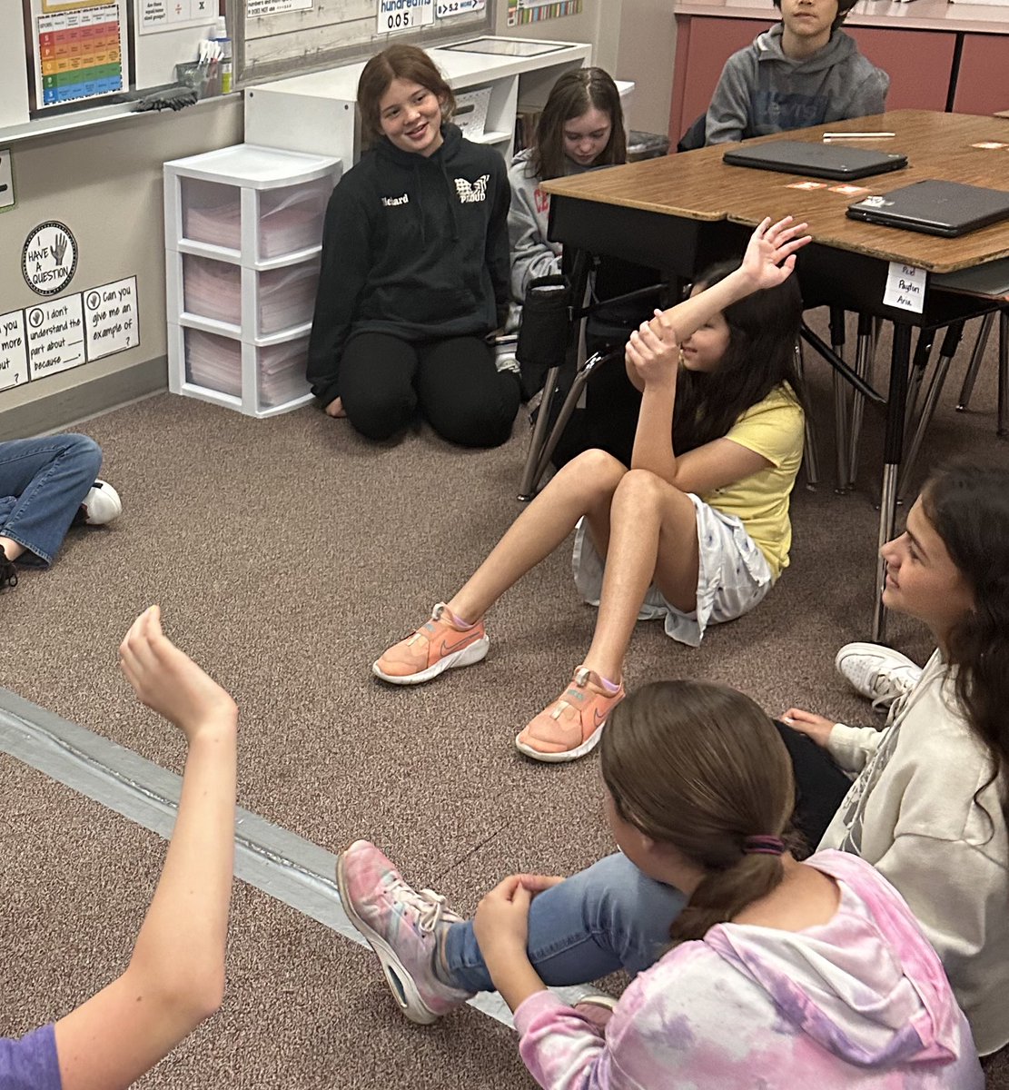 magdalenajistel's tweet image. I love that Mrs. Winward starts each day with a morning meeting. #CYPRoadTrip @Cypress_Cheetah