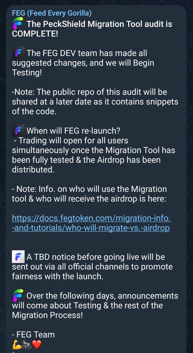 realTime2Burn1's tweet photo. Audit complete on #FEG migration tool. Time for testing. https://t.co/ixOsHi0oMx