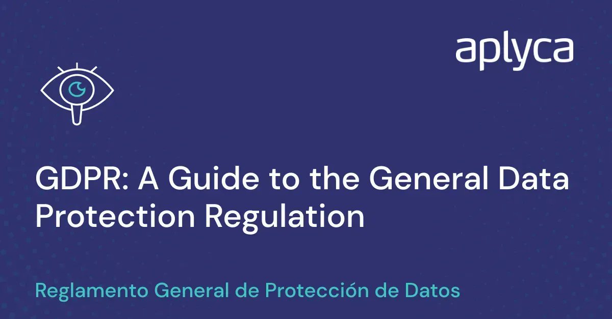 aplyca's tweet photo. Do you Know How to Make Correct use of the Data? To Whom does the #GDPR Apply? #ecommerce #dataprotection 
https://t.co/t9KEhOfVBv https://t.co/LGdi1E3zzS