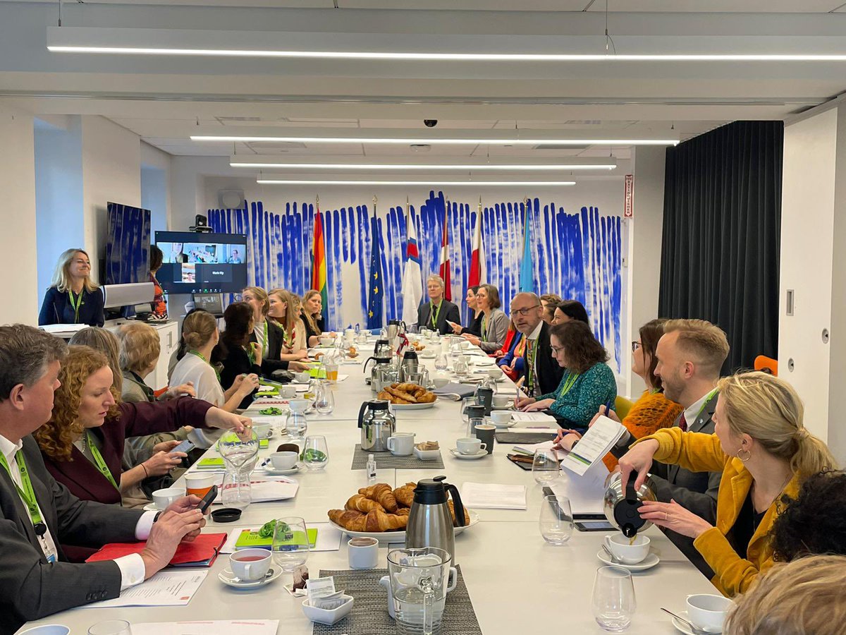 🇩🇰 is proud to have a big #CSW67 delegation consisting of 3 ministers 🇩🇰🇬🇱🇫🇴, 32 #CSO &amp; 5 members of the parliament. 

This morning we met to kickstart #CSW67 with a discussion on key priorities &amp; sharing of best multi stakeholder practices to enhance #genderequality