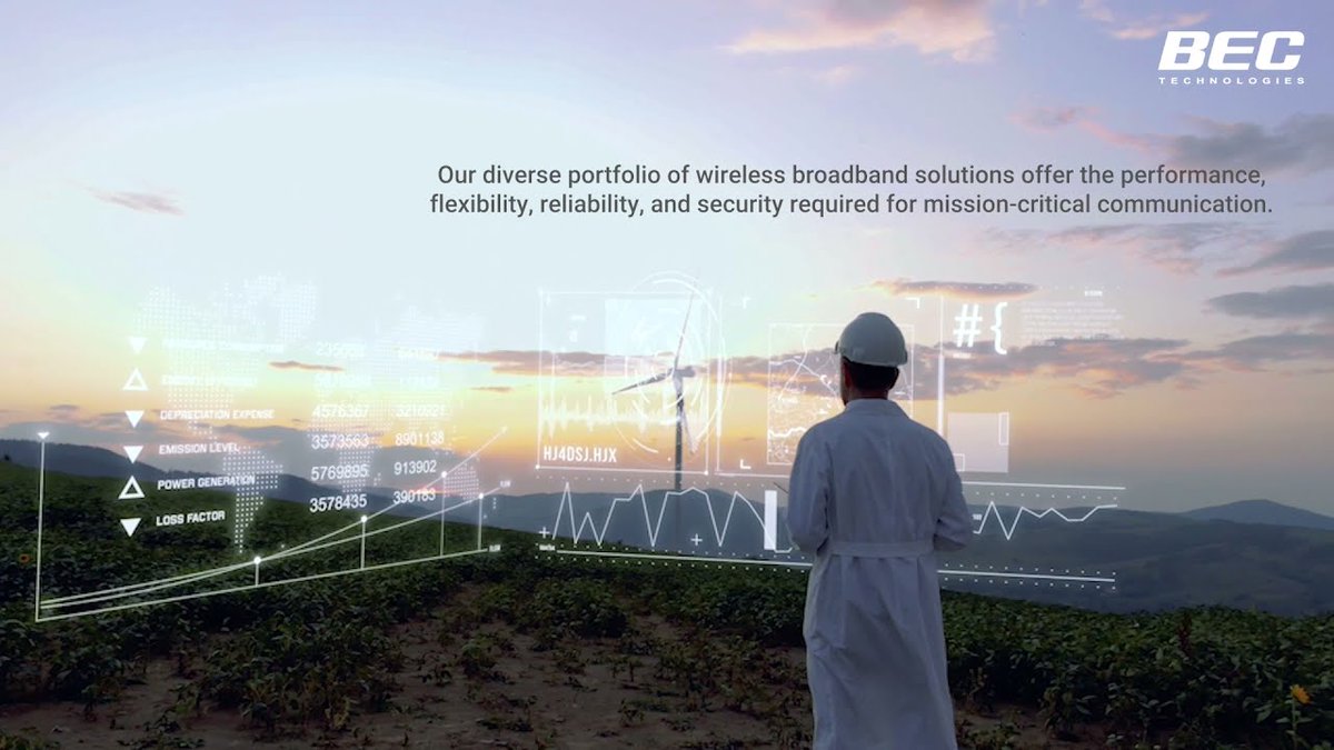 BECTechnologies's tweet image. Discover how BEC&apos;s industry-leading wireless broadband solutions can help you to establish a cost-effective, resilient, and secure network that will modernize the grid! youtu.be/2EVRj5H2k-Q

#utilitynetworks #LTE #5G #wireless
#broadband #gridmodernization
#TechAdvantage