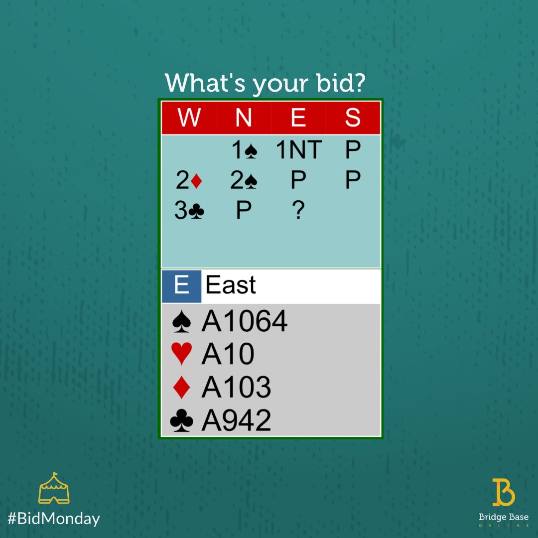 Bridge Base Online on Twitter "Got the Monday blues? Bid them away