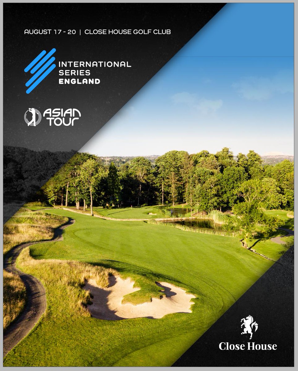 CloseHouseGolf's tweet photo. We are delighted to announce that world class international golf is returning to Close House in 2023 as we host the @asiantourgolf and the International Series, 17th August - 20th August.

#InternationalSeries #ISengland #closehouse #LIVGolf #AsianTour https://t.co/9Ovv7fSYoN