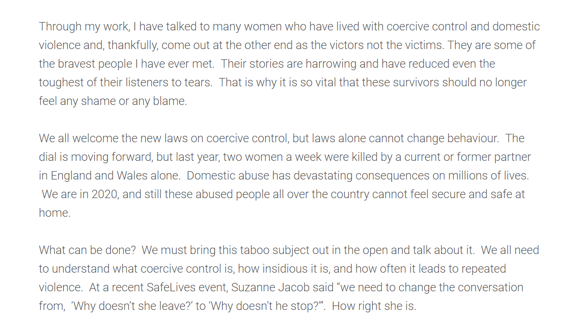 nocontxtcamilla's tweet photo. "[Coercive control] is characterised by silence – silence from those that suffer – silence from those around them, and silence from those who perpetrate abuse. 

We must bring this taboo subject out in the open and talk about it."  #EveryonesProblem https://t.co/O07ooIk9TQ
