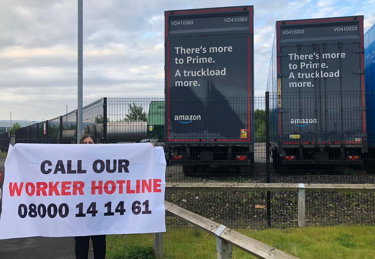 “When my second child was born, I requested the time off and was "ticketed" for being off work” Work for Amazon? Concerned about working conditions? Contact our confidential hotline 08000 14 14 61 / bit.ly/AZH0tline

#ActionOnAmazon
#WednesdayMotivation