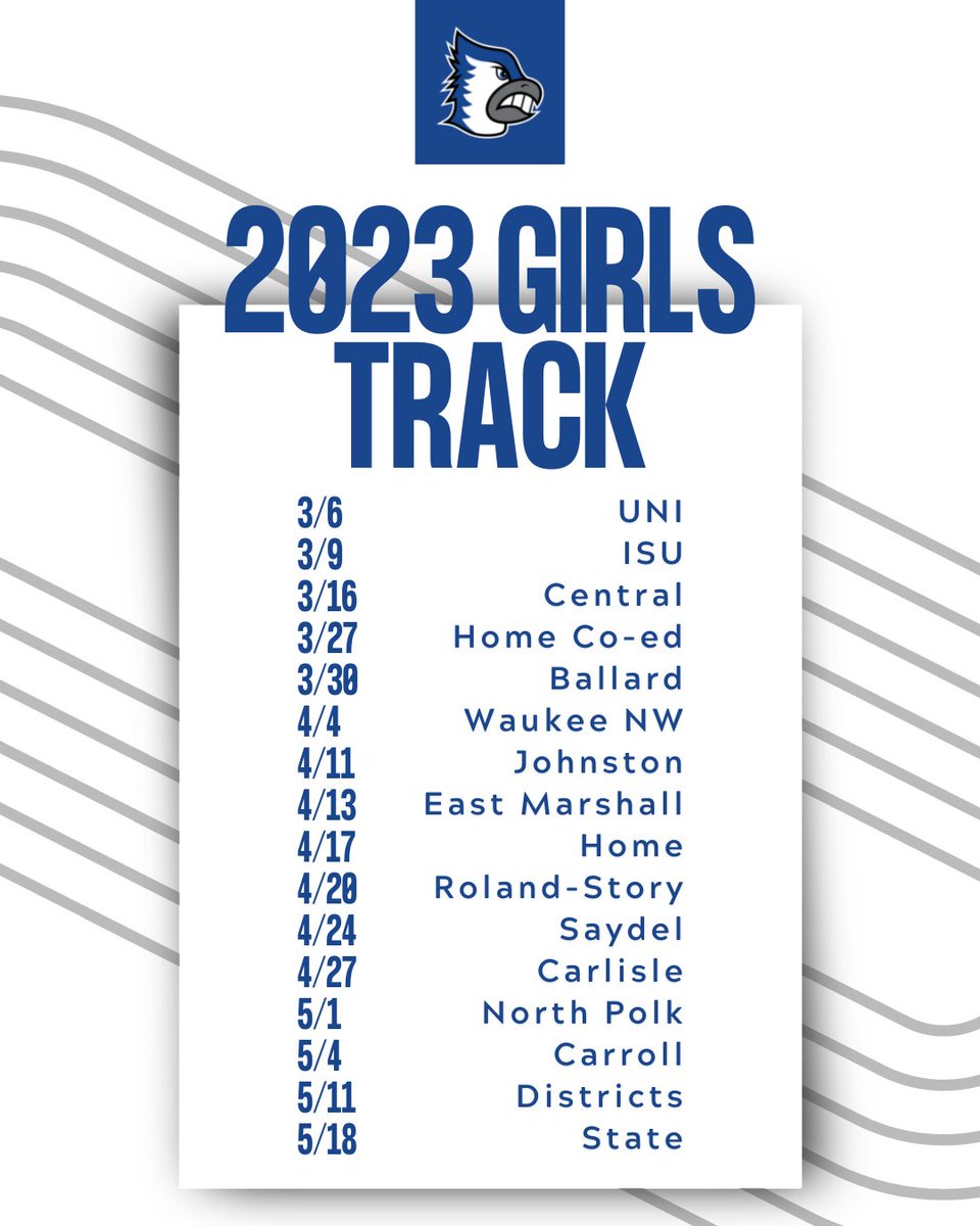Bluejay Digital on Twitter "Looking for a sign of spring? Girls track