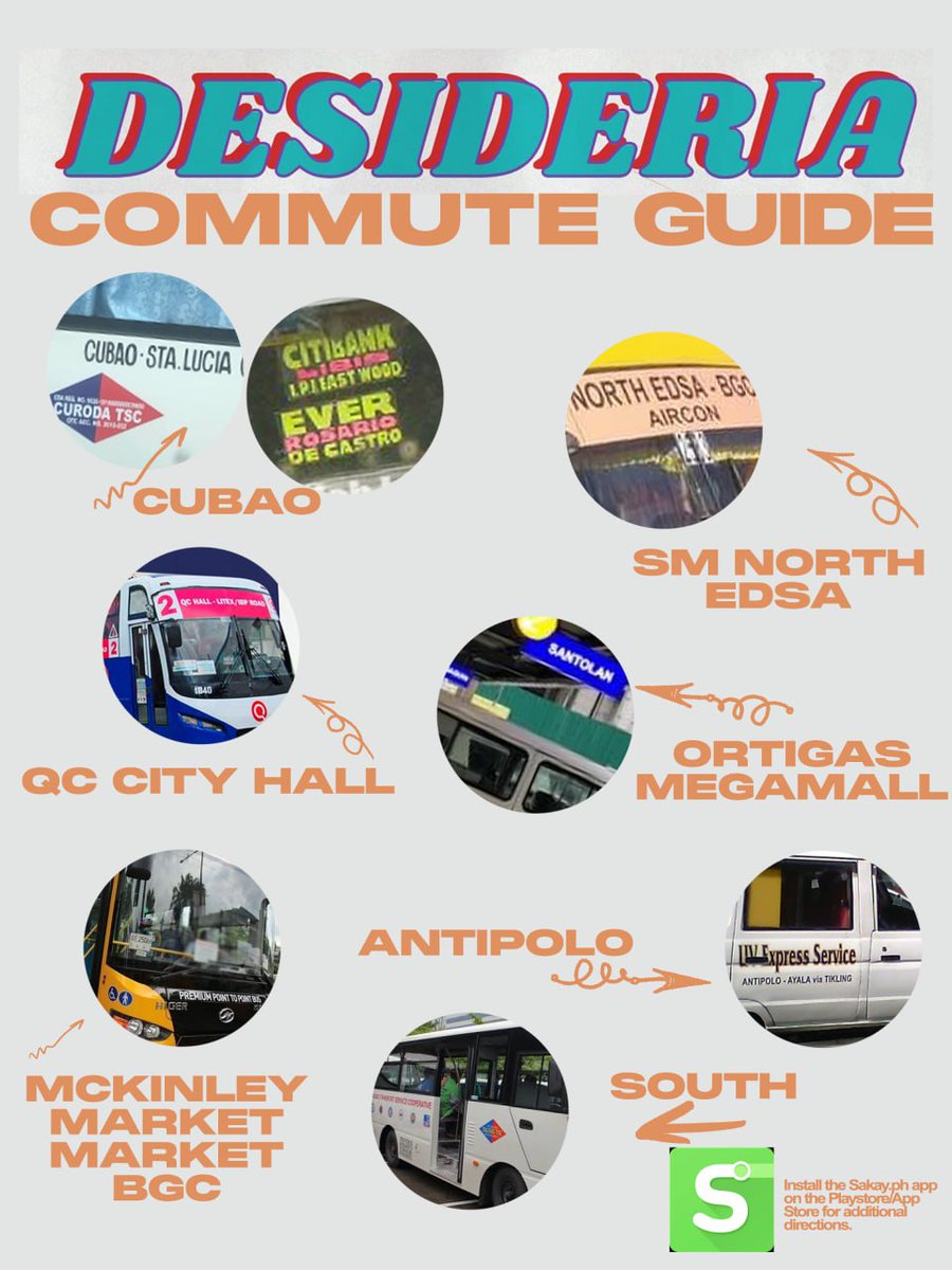 SZ PH🌹 on Twitter "📍 Common routes & modes of transport for your