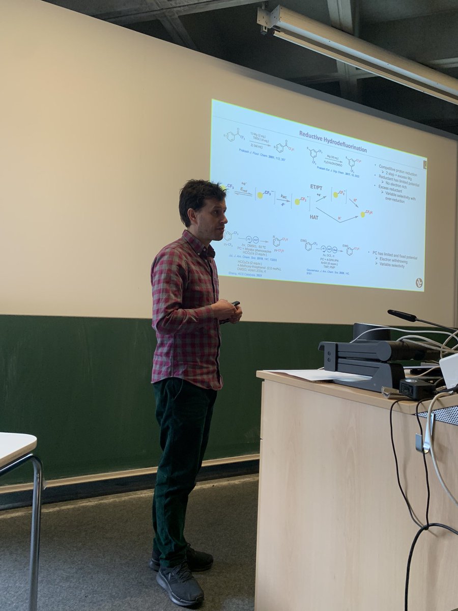 More electrosynthesis from Alistair Lennox, University of Bristol. Take out these fluorine atoms!