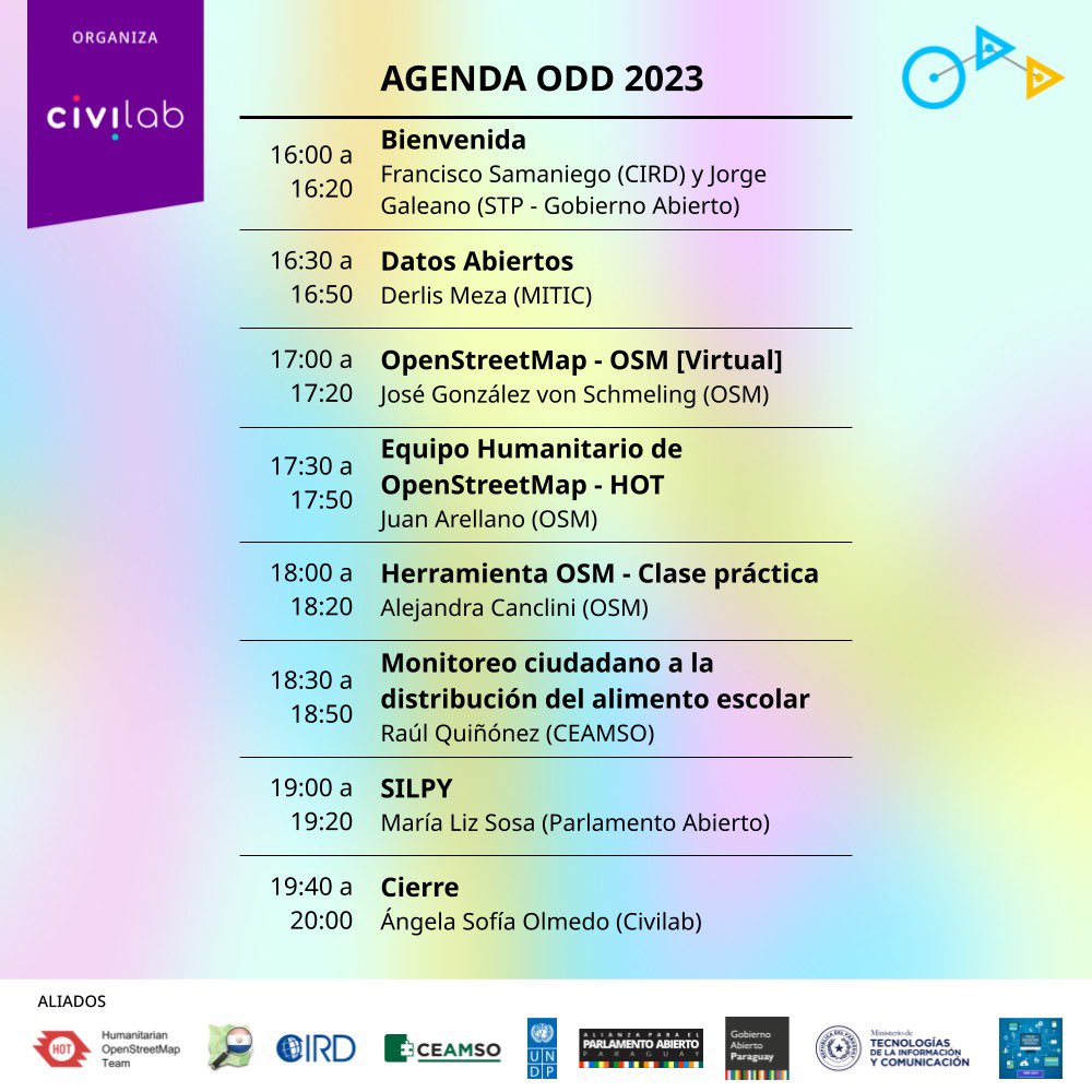 Hetaiterei mba ́e ikatú ñaaprendé oreinvitado kuéragui👇🏻💻💜Una oportunidad única para aprender, preguntar e intercambiar ideas! Vení pues este sábado 11 de Marzo! 

✅Acá podes reservar tu lugar bit.ly/ODDPY2023 ! 

¡Entrada libre y gratuita! 

#OpenDataDay
