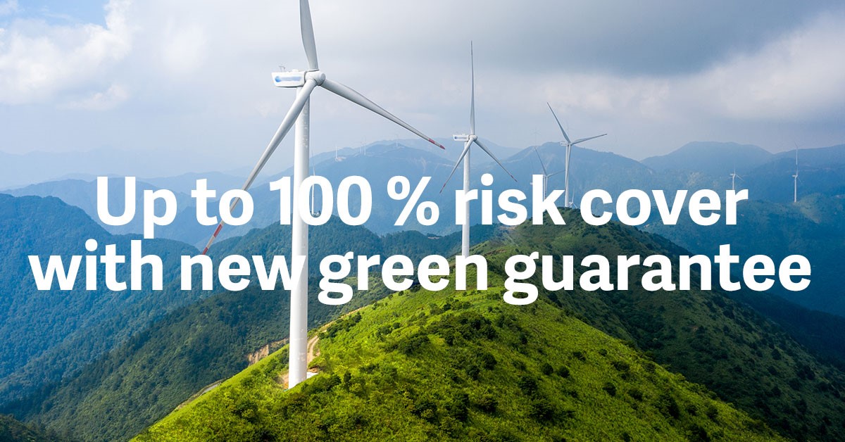 The new Green Export Credit Guarantee from EKN offers up to 100 percent risk cover for exports to projects that comply with the EU
taxonomy: bit.ly/3KZY6xr